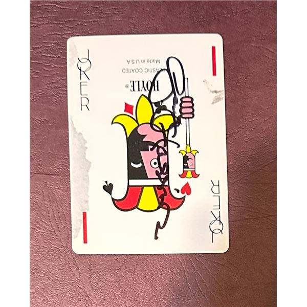 George Harrison AUTOGRAPHED Playing Card