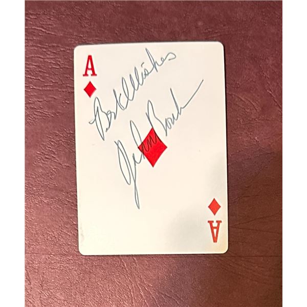 John Bonham Autographed Playing CARD