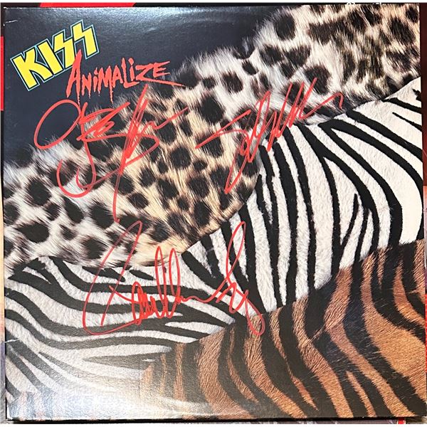 KISS Autographed Album GENE PAUL ERIC