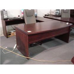 Mahogany Bow Front Executive Suite