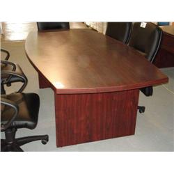 Mahogany Contemporary 8-ft Boardroom Table