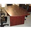 Image 1 : Mahogany Contemporary 8-ft Boardroom Table