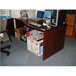 Mahogany Corner Computer Desk