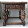 Image 1 : Vintage Hand Carved Wooden Bedside Table 19"T 13"W 19"L