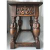 Image 5 : Vintage Hand Carved Wooden Bedside Table 19"T 13"W 19"L