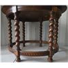 Image 3 : Vintage Barley Twist Round Side Table 19"Tall 26" Diameter