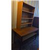 Image 4 : Wooden Desk 29"T 26"W 51"L & Wooden 3 Tier Shelf 44"T 12"W 36"L