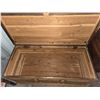 Image 3 : Wooden Carved Storage Chest 23"T 20"W 46"L Brass Handles
