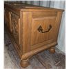 Image 5 : Wooden Carved Storage Chest 23"T 20"W 46"L Brass Handles