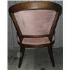 Image 4 : Pink Velvet Solid Wood Framed Side Chair With Floral Accent Chair