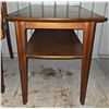 Image 3 : Gibbard 2 Tier Side Table + Wooden Framed Floral Upholstery Chair