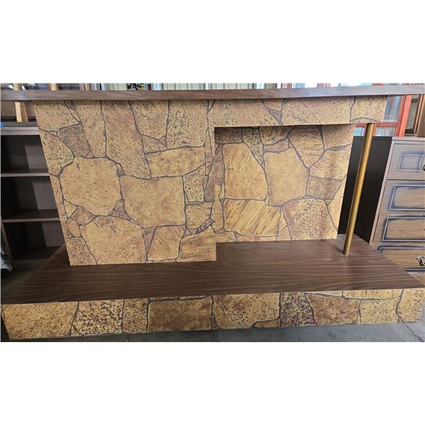 Custom Made Mantel - A Holder/Cubby For Artificial Fire Place 39"T 24"W 71"L