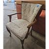 Image 2 : Wooden Arm Chair With Floral Pattern Upholstery