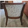 Image 3 : Wooden Arm Chair With Floral Pattern Upholstery