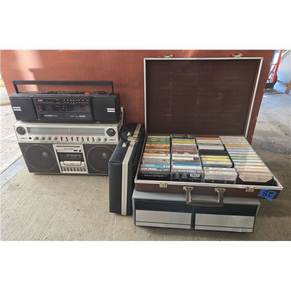 Cassette Tapes + Cassette Tape Decks Bundle