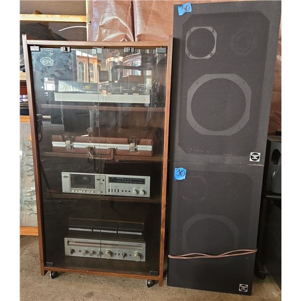 Hitachi Turn Table, X-Tended Range Speakers, Sound System &