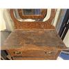 Image 4 : Antique Wooden Vanity (Needs Refinishing) 73"T 18"W 32"L