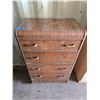 Image 2 : Antique 4 Drawer Tallboy Dresser (Needs Refinishing) 46"T 20"W 30"L