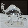 Image 3 : Swarovski Crystal Camel 5"T (Leg Broken) & Swarovski Butterfly Lidded Ring Dish