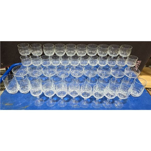 Bundle Of Assorted Crystal Cups (All Same Pattern)