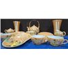 Image 2 : 19PC Japanese Eggshell Porcelain Tea Set + 2 Vases