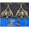 Image 7 : Brass Decor Lot Including Wall Clock, Bottle Opener & More