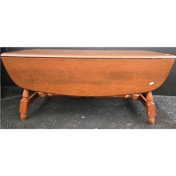 Vilas Solid Wood Coffee Table Folding Sides 18"T 40"L 37"L