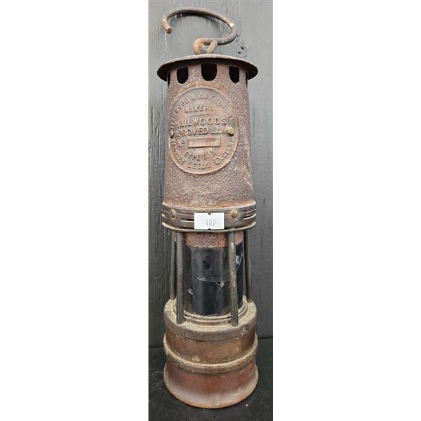 Antique Hailwood & Ackroyd Makers Improved Lamp Type O.I.B. Morley Leeds England