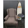 Image 1 : Vintage Sitting Chair, Slanted Angled Stool & Ironing Board