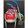 Image 1 : 2 Outdoor Patio Chairs + Children's Chairs & Toys