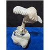 Image 7 : Whale Bone Eagle Soaring Hand Carved Piece 6"T