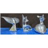 Image 2 : Waterford Crystal Deer + 2 Hoselton Sculptures Made In England