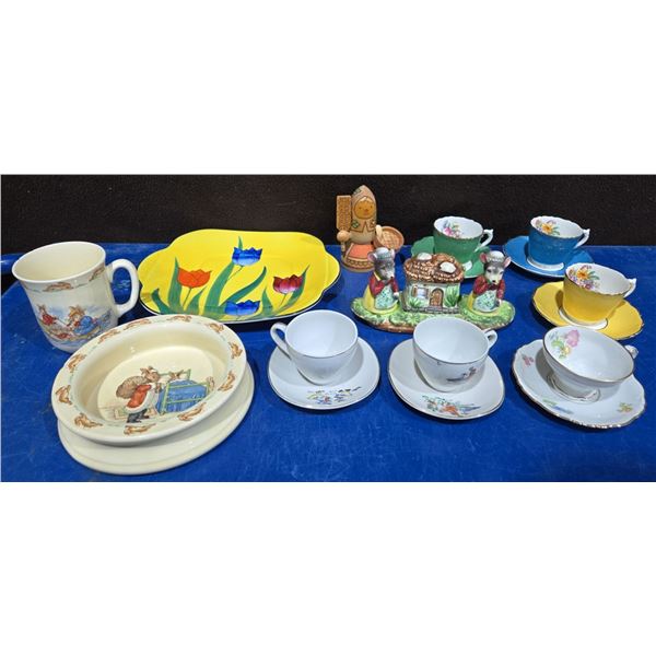 Teacup Sets, Royal Doulton Bunny kins Kids Set (Chipped) & More