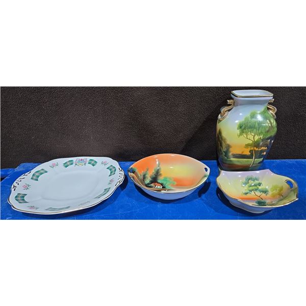 Hand painted Nippon Dishware + Alberta Plate