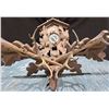 Image 2 : Wooden Estate "Coo Coo" Clock With Wooden Carved Wall Hanging Made in Germany