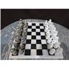 Image 3 : Solid Onyx Stone Carved Chess Set With All Pieces