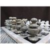 Image 4 : Solid Onyx Stone Carved Chess Set With All Pieces