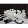 Image 5 : Solid Onyx Stone Carved Chess Set With All Pieces