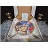 Image 2 : Star Trek 25th Anniversary Commemorative Plate + 2 Mini Brass Vases + Crystal Creamer/Sugar dishes
