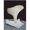 Image 1 : Hand Carved "Whale Tale" Bone Decor Piece Attached to Bone "Waves" Base 10"T