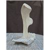 Image 5 : Hand Carved "Whale Tale" Bone Decor Piece Attached to Bone "Waves" Base 10"T
