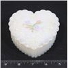 Image 1 : FENTON HAND PAINTED 1990 HEART SHAPED LIDDED