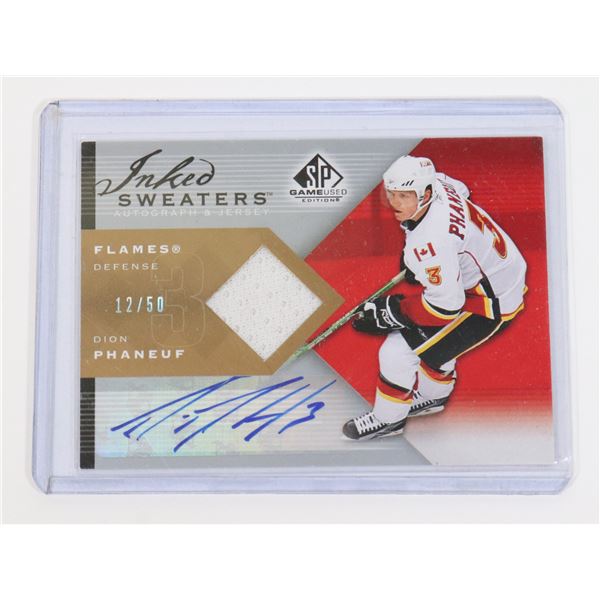 2008 UPPER DECK INKED SWEATERS DION PHANEUF