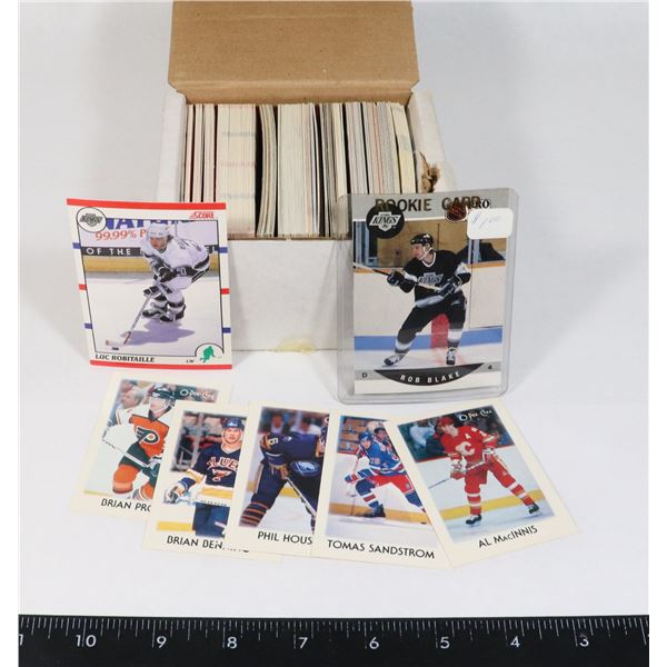 BOX OF ASSORTED SPORTS CARDS, MOSTLY HOCKEY