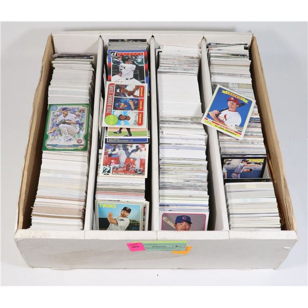 BOX OF ASSORTED BASEBALL CARDS