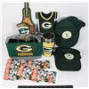 Image 1 : LARGE LOT OF COLLECTIBLE GREEN BAY PACKERS ITEMS