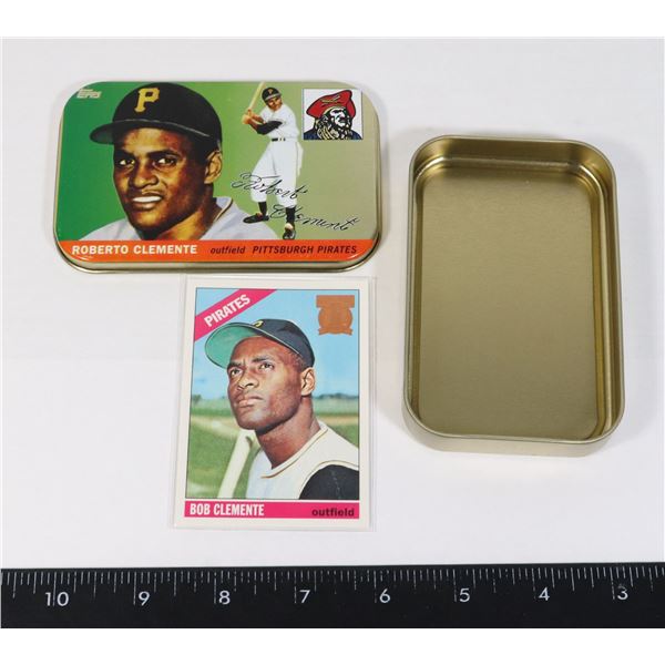 COLLECTIBLE TOPPS ROBERTO CLEMENTE TIN