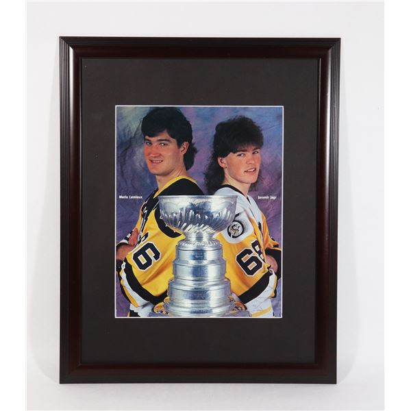 MARIO LEMIEUX & JAROMIR JAGR PITTSBURGH PENGUINS
