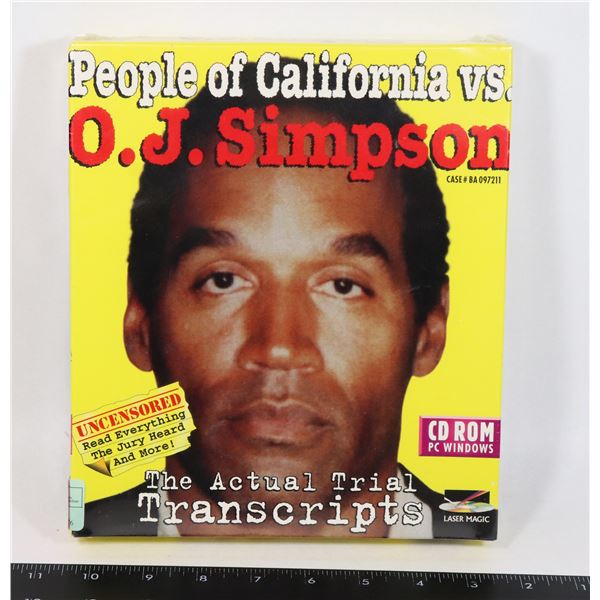 PEOPLE OF CALIFORNIA VS. O.J. SIMPSON