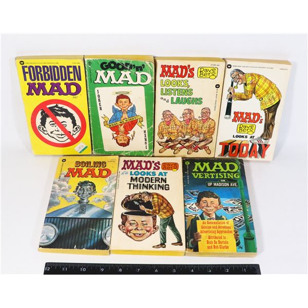 LOT OF 7 MAD BOOKS INCLUDES